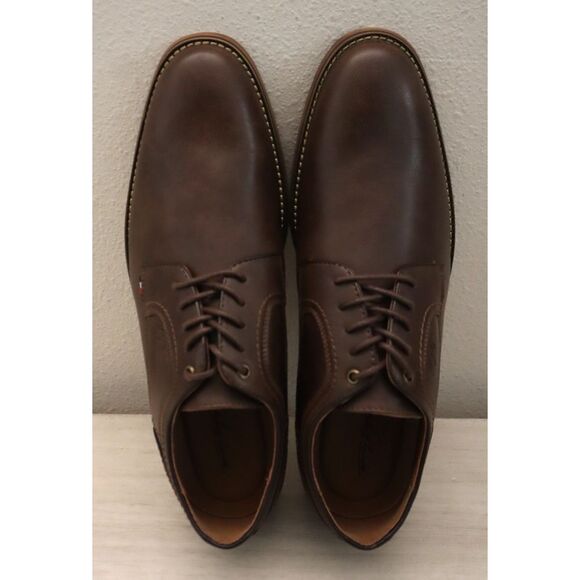 Tommy Hilfiger Men's Sz 10.5M Light Brown PU Leather Benty Oxfords - Picture 5 of 16